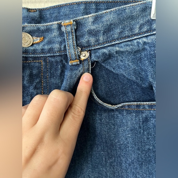 Vintage Polo Ralph Lauren Medium Wash 100% Cotton Straight Leg Women’s Size 6 - Picture 5 of 14